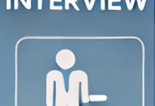Logo indiquant une interview d'emploi avec symbole de personne en fauteuil roulant pour accessibilité. » (124 caractère