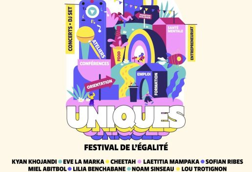 Affiche du Festival Uniques de l'égalité à Saint-Denis le 12 septembre 2026 avec divers ateliers, concerts et conférences